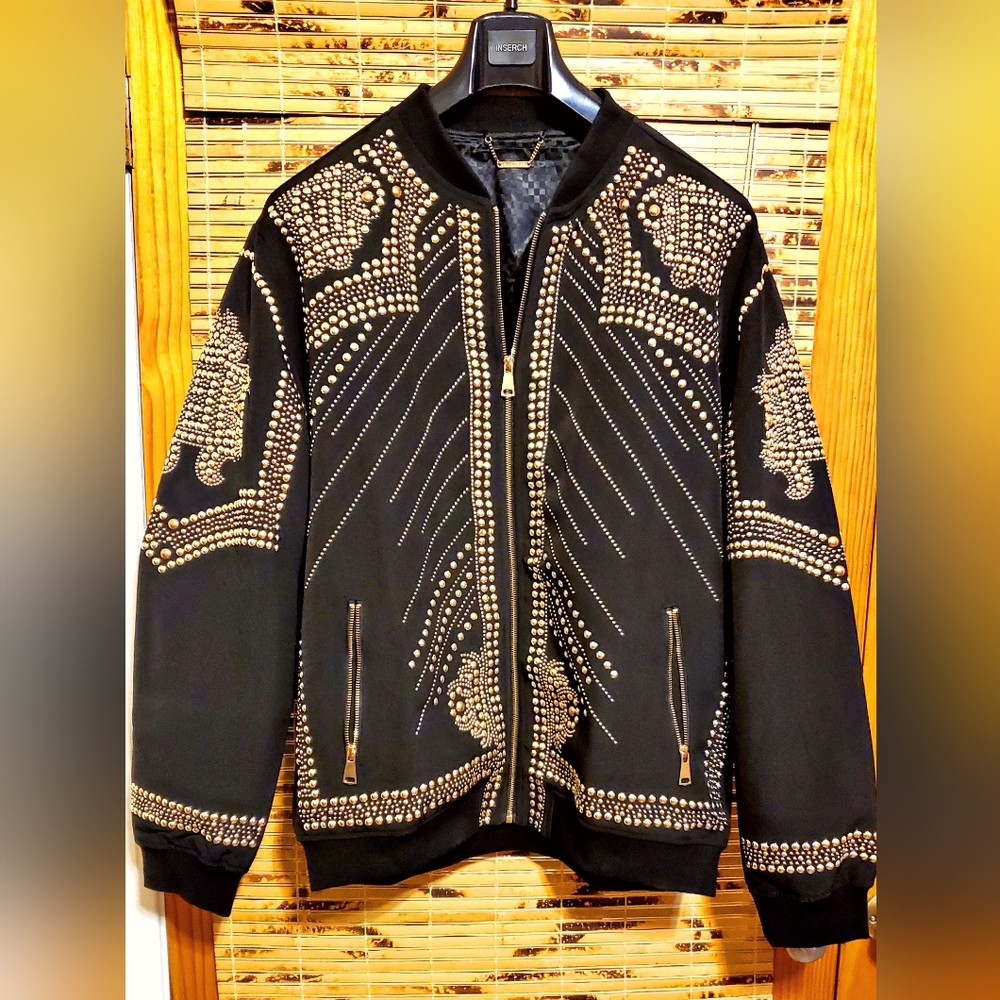 Barabas Studed Men's Jacket- New Never Worn